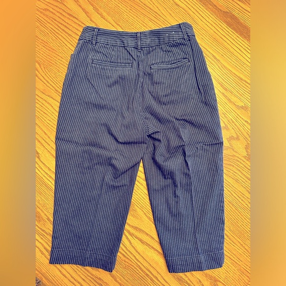 Pinstripe Denim Capris - Picture 2 of 3